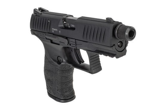 Walther PPQ 22 M2 SD 22LR Handgun features an ambi slide stop